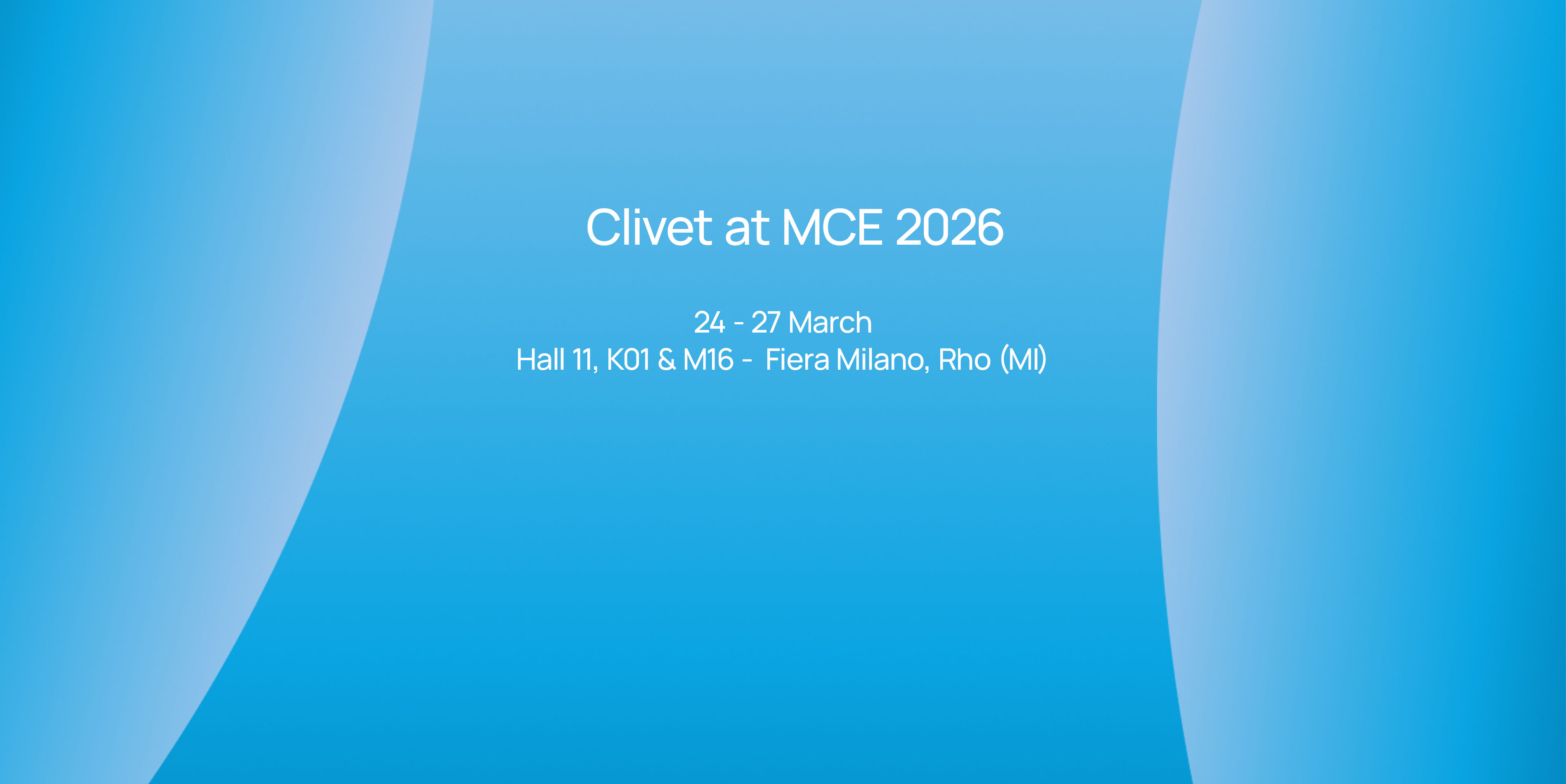 Clivet at MCE 2026