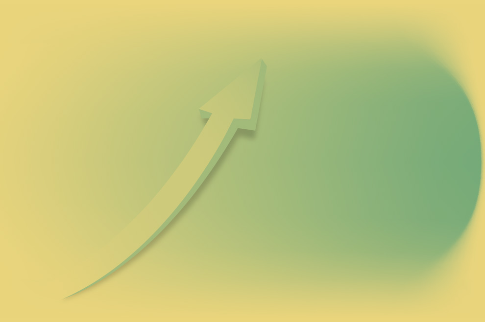 Graphisme représentant une flèche croissante, une efficacité record avec une consommation minimale grâce à STELVIO