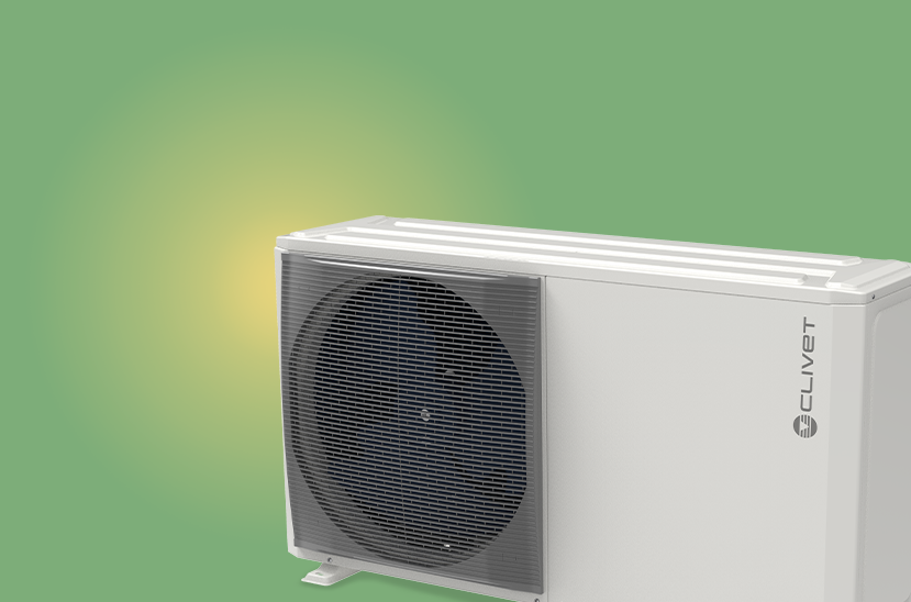 EDGE F: Complete your system with a packaged heat pump for heating, cooling and domestic hot water with refrigerant R-290