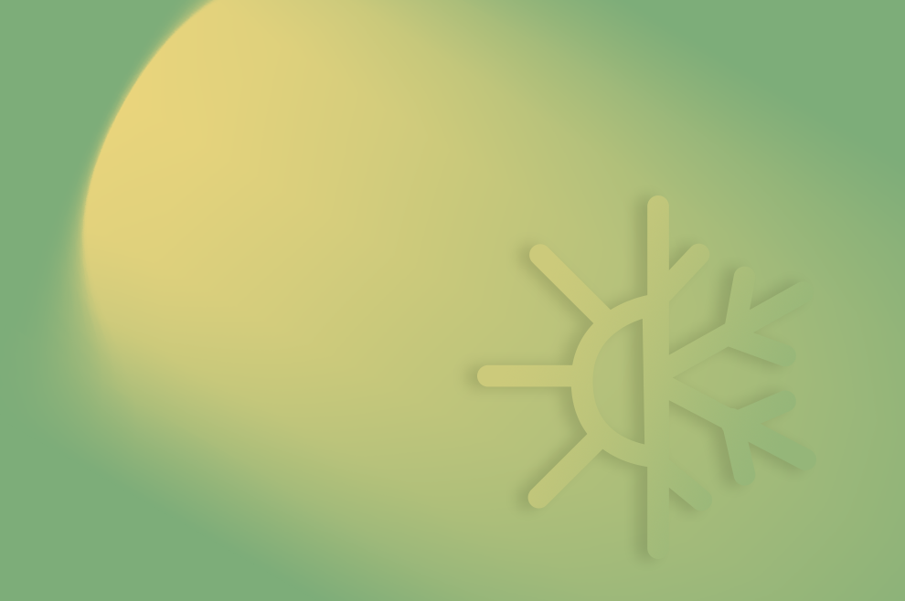 AURA: aura walks the extra mile……every season. Hot/cold graphic sign.