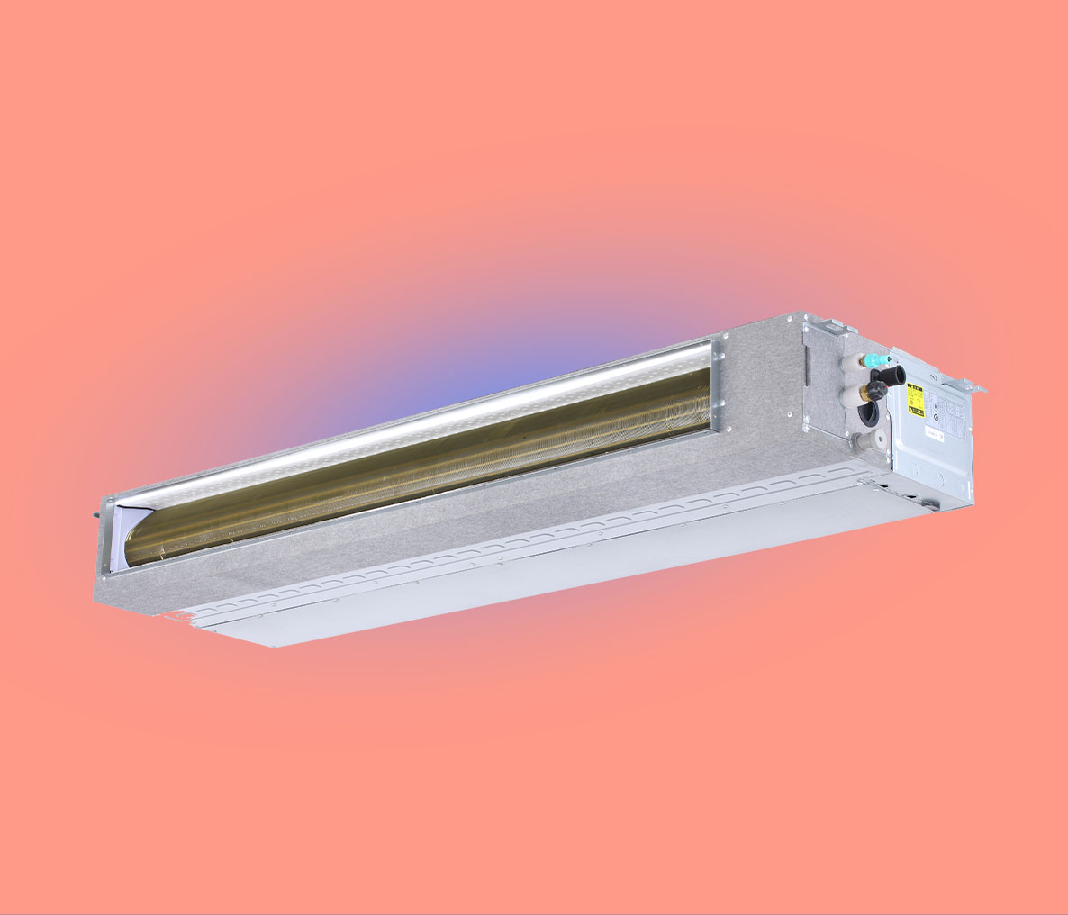 Low-head ductable slim units